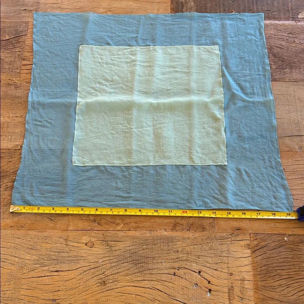 Two-Tone Blue and Sea Green Scarf